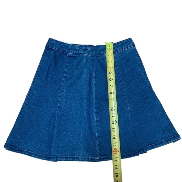 SO High Rise Pleated Denim Tennis Skirt - Picture 6 of 11